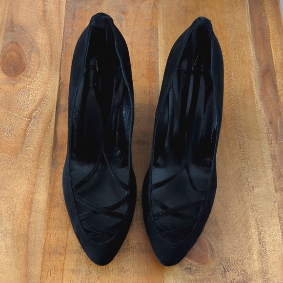 🆕🌿NICOLE FARHI SUEDE WEDGE SHOES🌿 - Picture 3 of 15